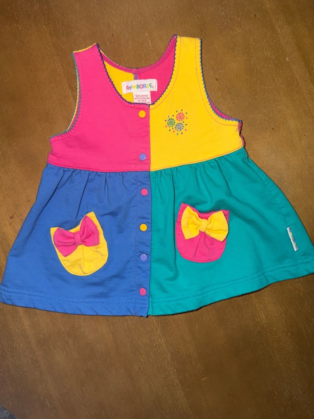 Vintage GYMBOREE - Colorblock Dress (RARE, Toddler XS)